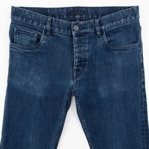 Prada Tight Fit Stretch Denim Jeans Men's 32 x 29 Blue Button Fly